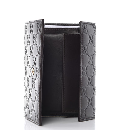 Gucci Guccissima Continental Flap Wallet Dark Brown 5 of 8