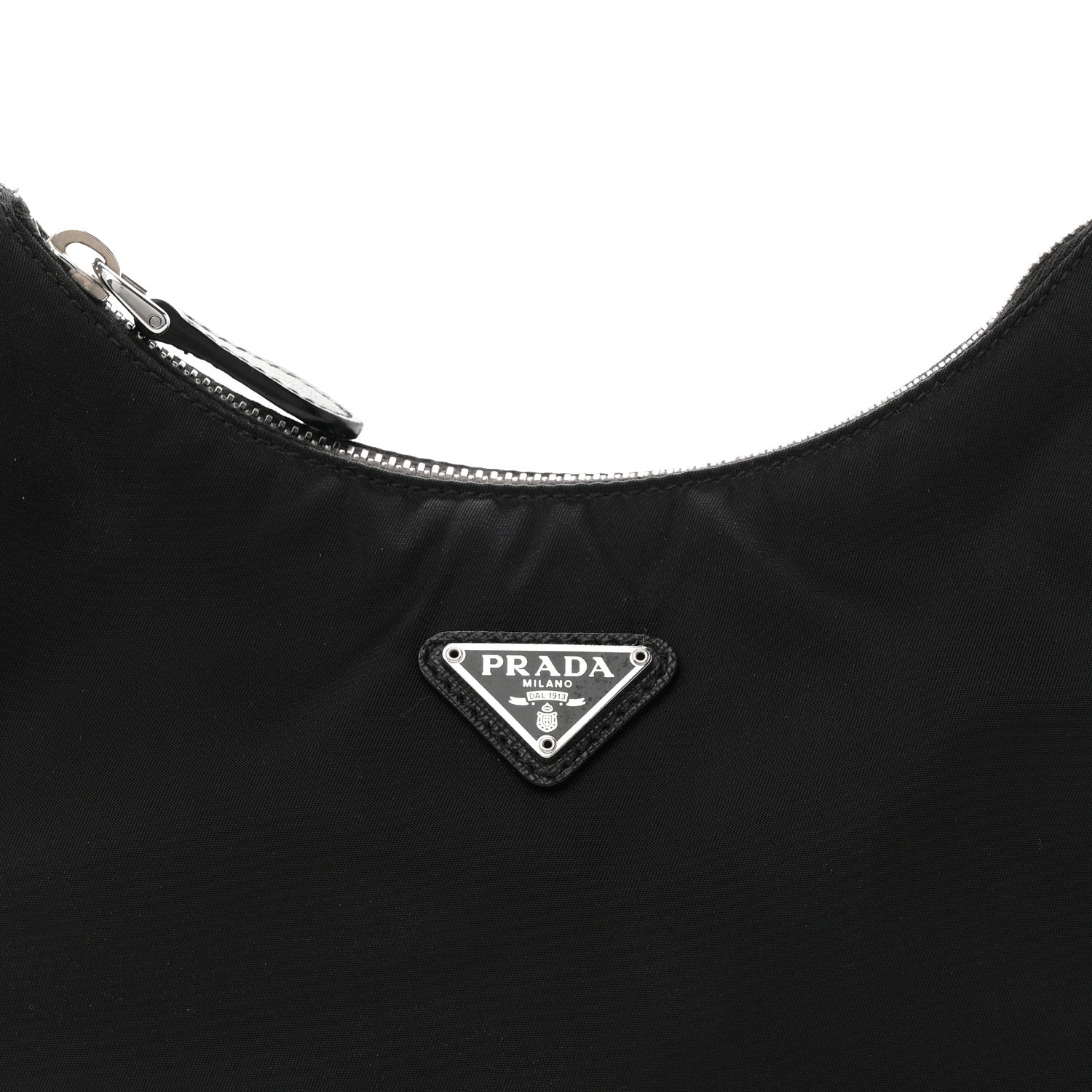 Prada Tessuto Nylon Saffiano Mini Re-Edition 2005 Bag Black 9 of 11