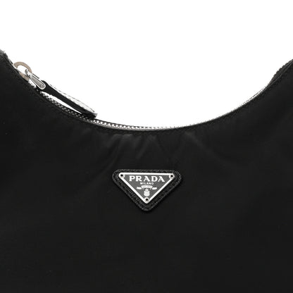 Prada Tessuto Nylon Saffiano Mini Re-Edition 2005 Bag Black 9 of 11