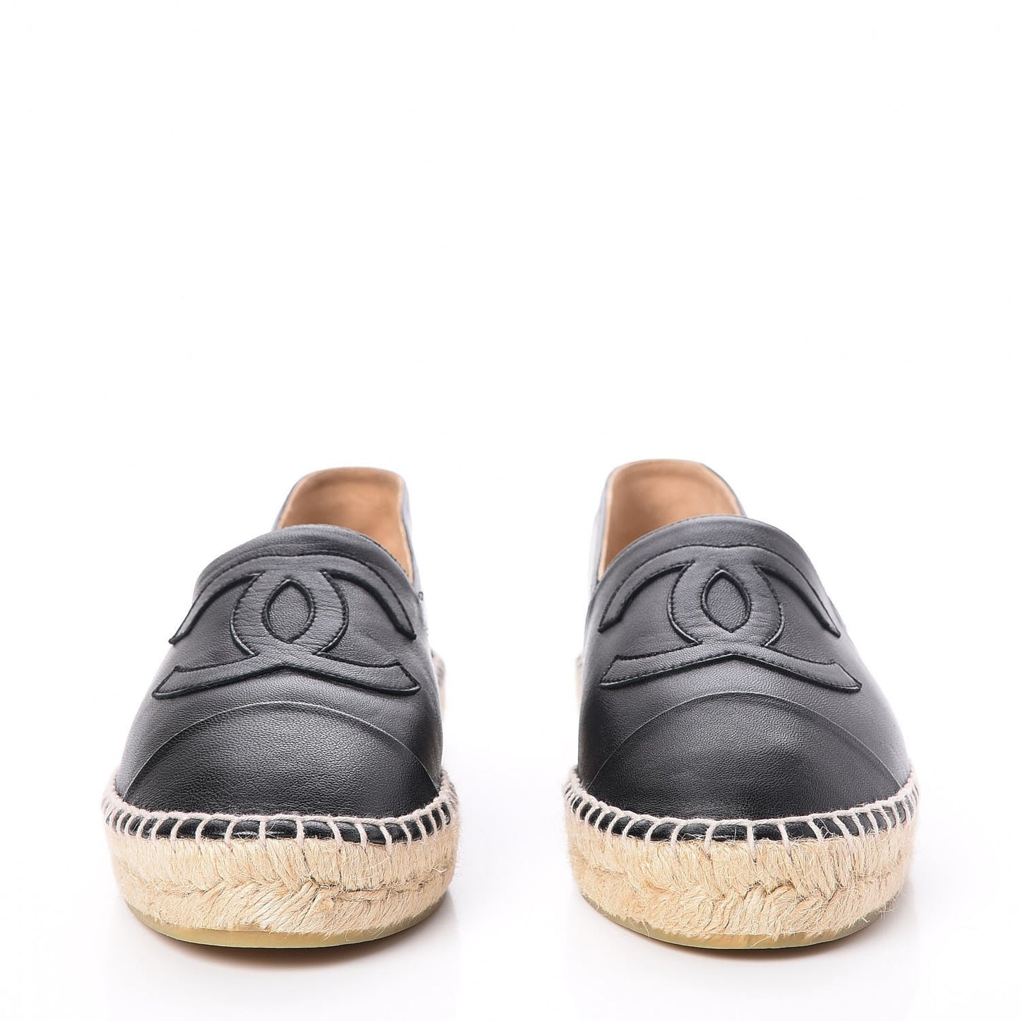 Lambskin CC Espadrilles 41 Black
