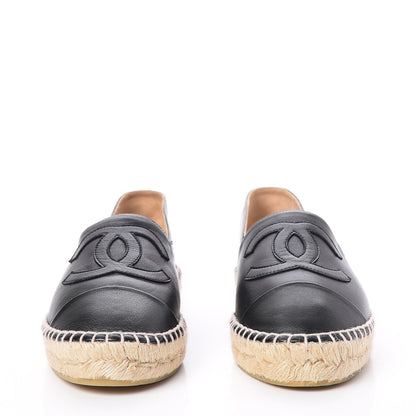 Chanel Lambskin CC Espadrilles 41 Black 2 of 10