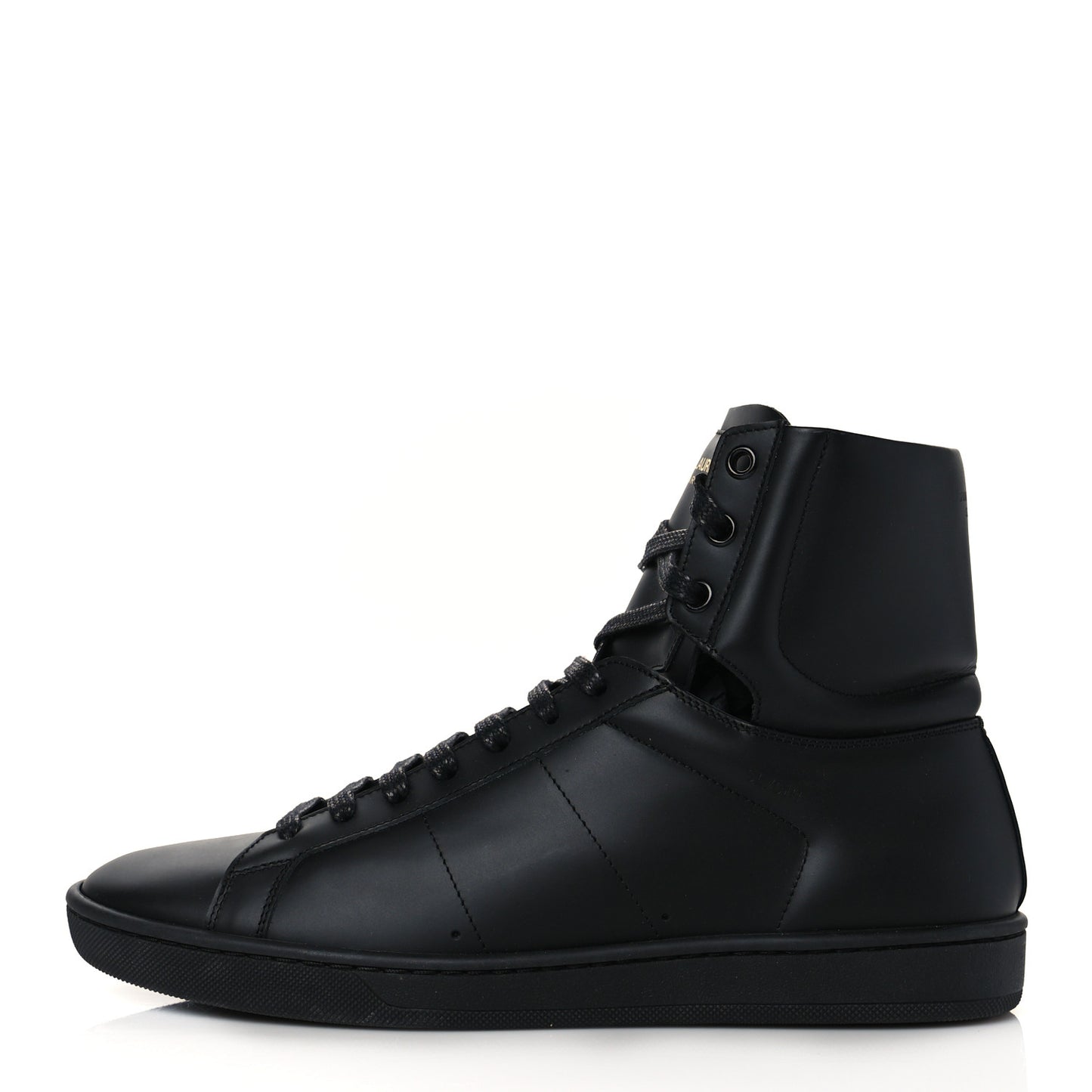 Calfskin Mens Court Classic SL/01H High Top Sneakers 39 Black