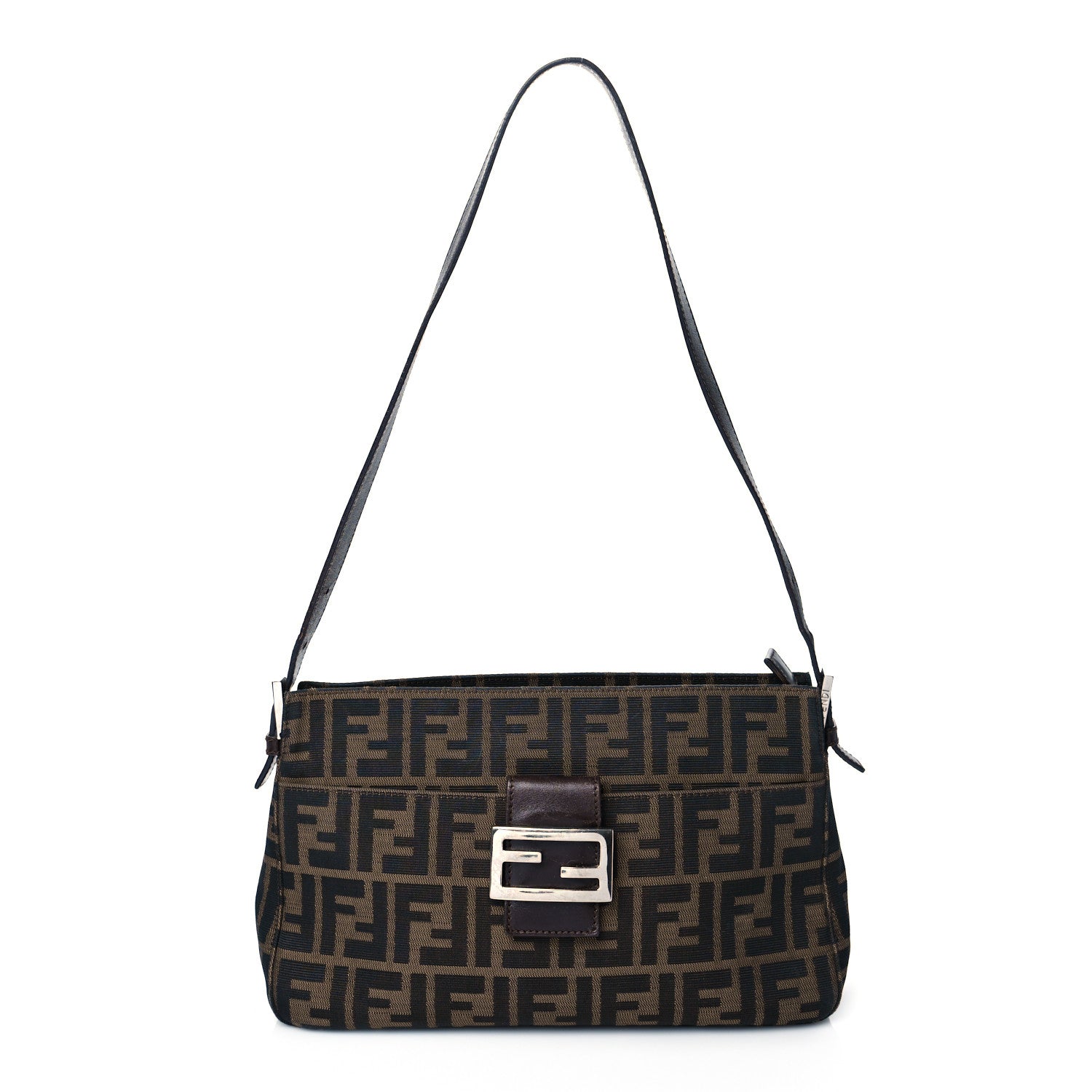 Fendi Zucca Shoulder Bag Tobacco 1 of 10