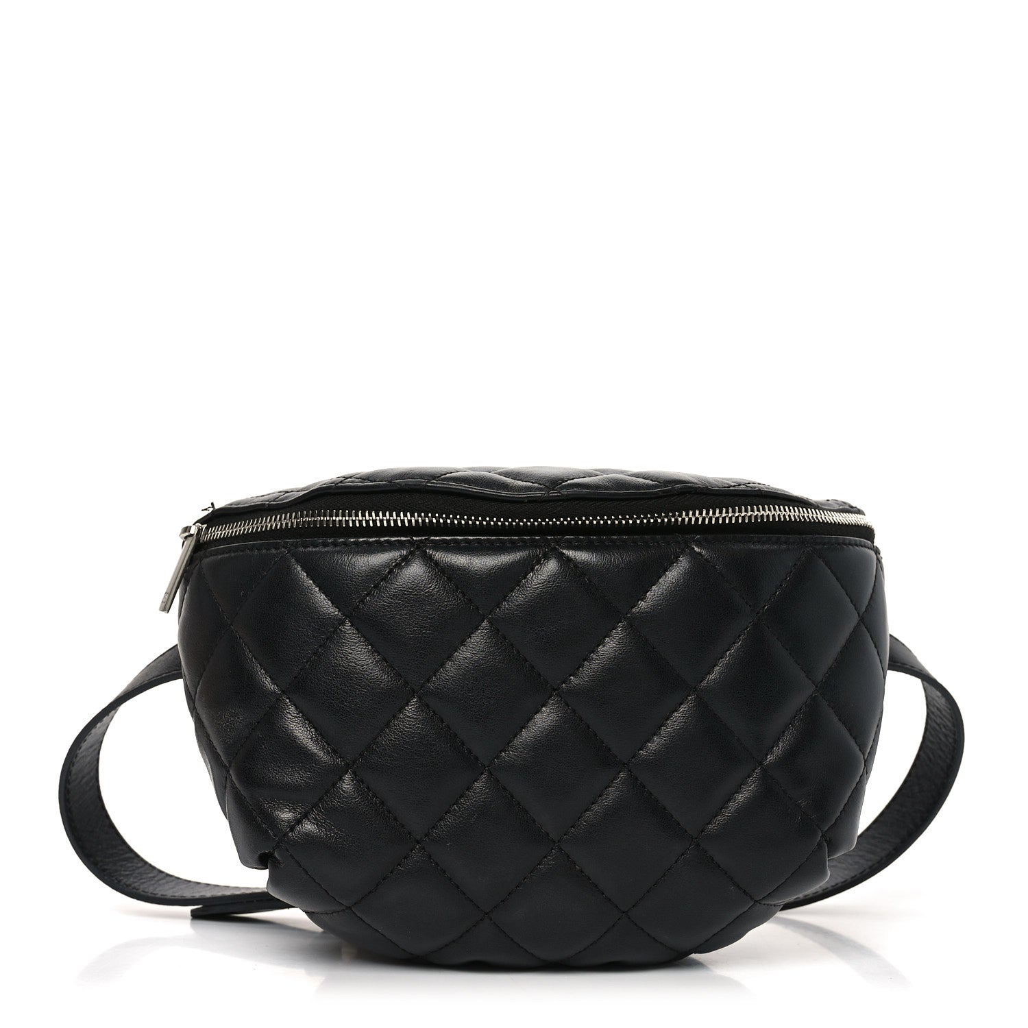 Chanel Calfskin Quilted Waist Belt Bag Black 1 of 10