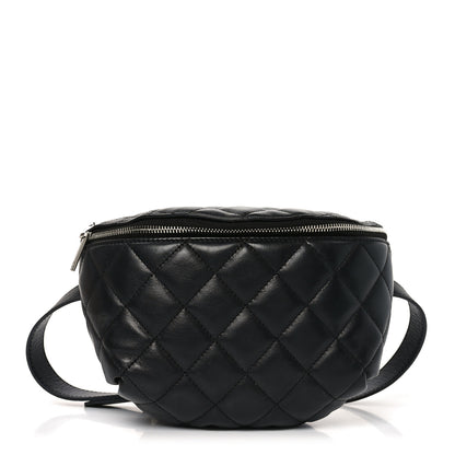 Chanel Calfskin Quilted Waist Belt Bag Black 1 of 10