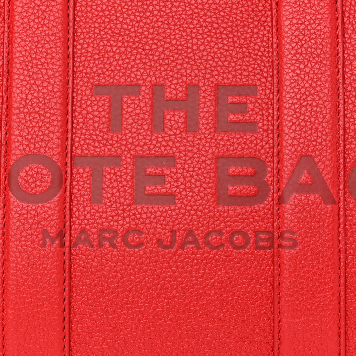 Grained Calfskin Small The Tote Bag Red