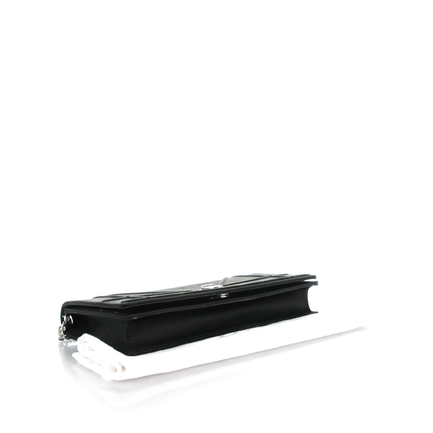 Christian Dior Satin Diorama Pochette Black 4 of 6