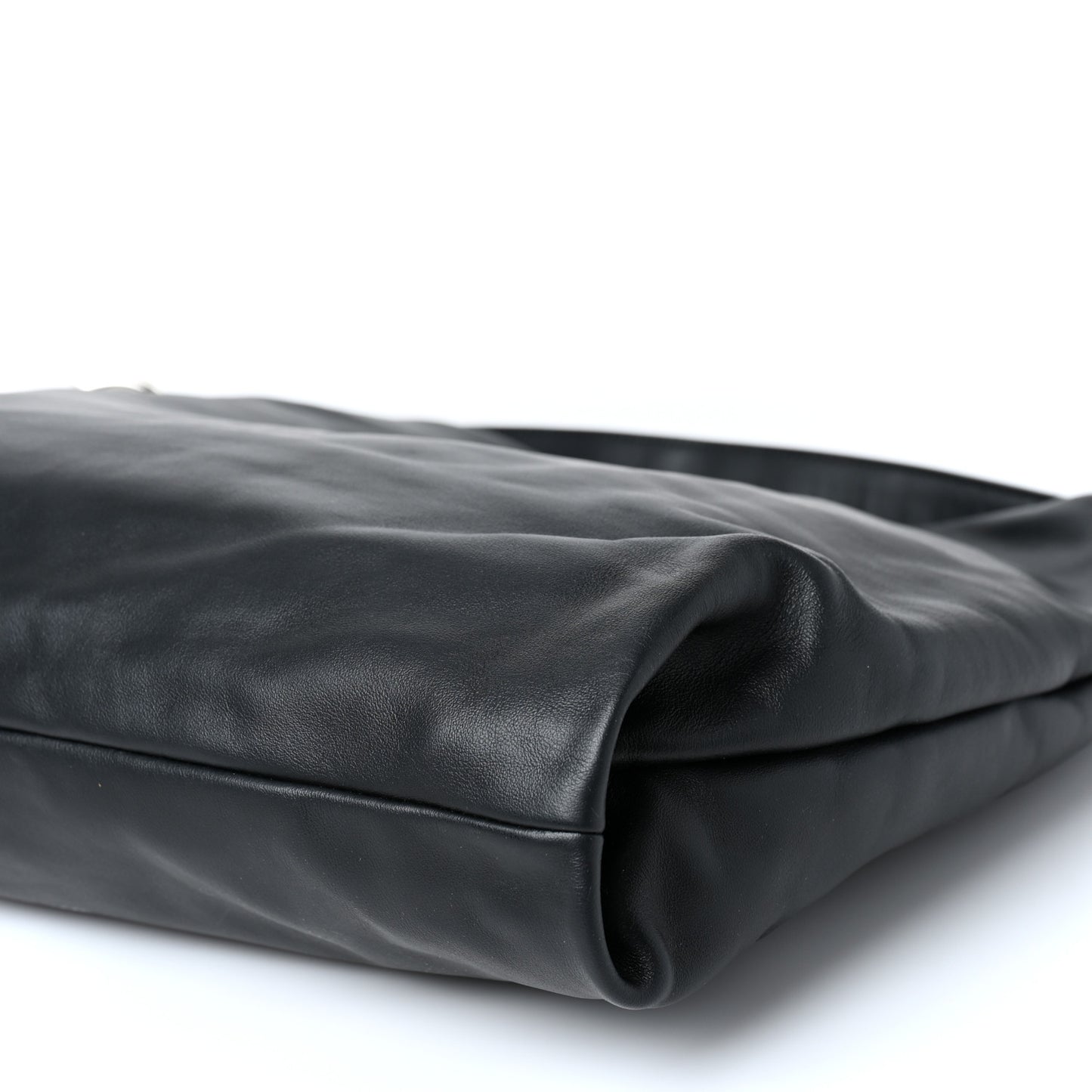 Smooth Calfskin Callie Hobo Bag Black