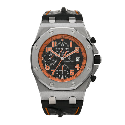 Audemars Piguet Stainless Steel Alligator 42mm Royal Oak Offshore Chronograph Automatic Watch Orange 26170ST.OO.D101CR.01 1 of 5