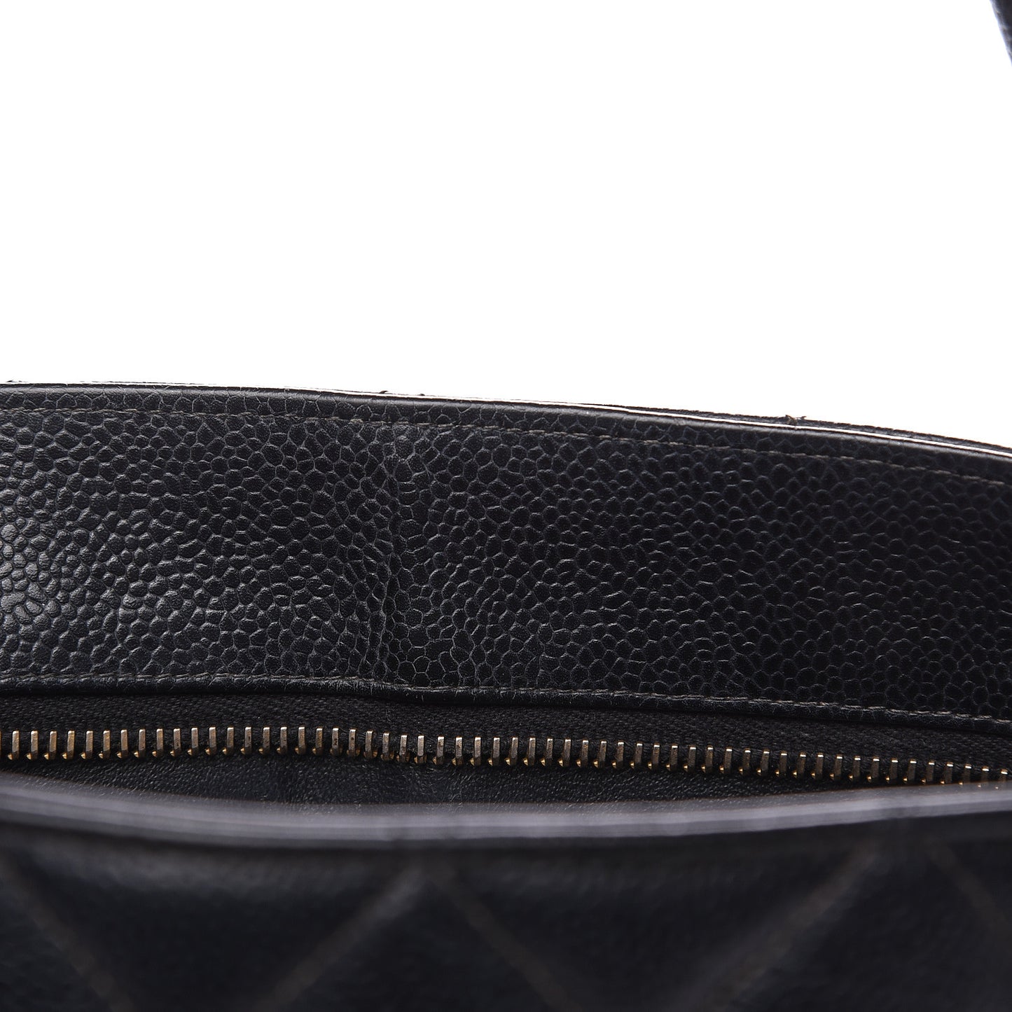 Caviar Quilted Medallion Tote Black
