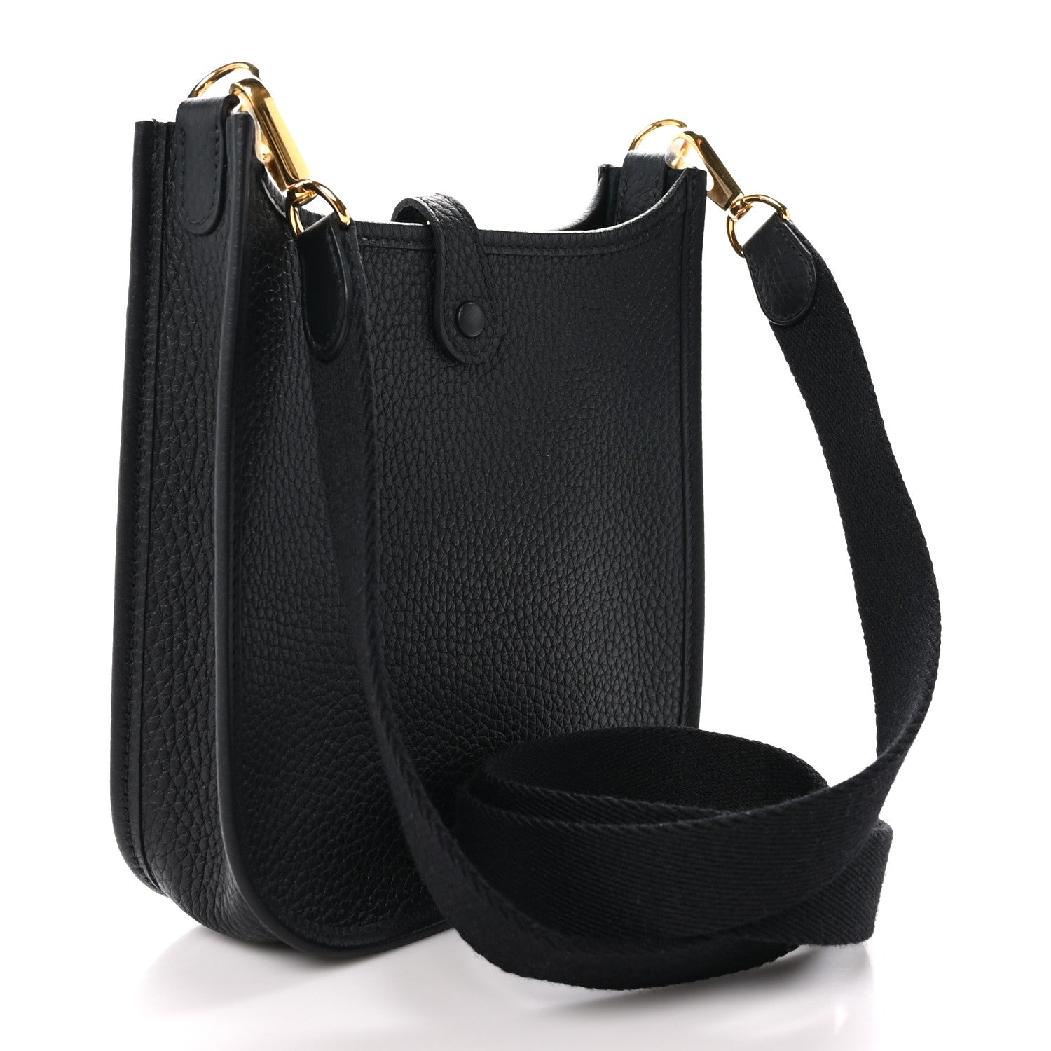 Hermes Taurillon Clemence Evelyne TPM Black 3 of 11