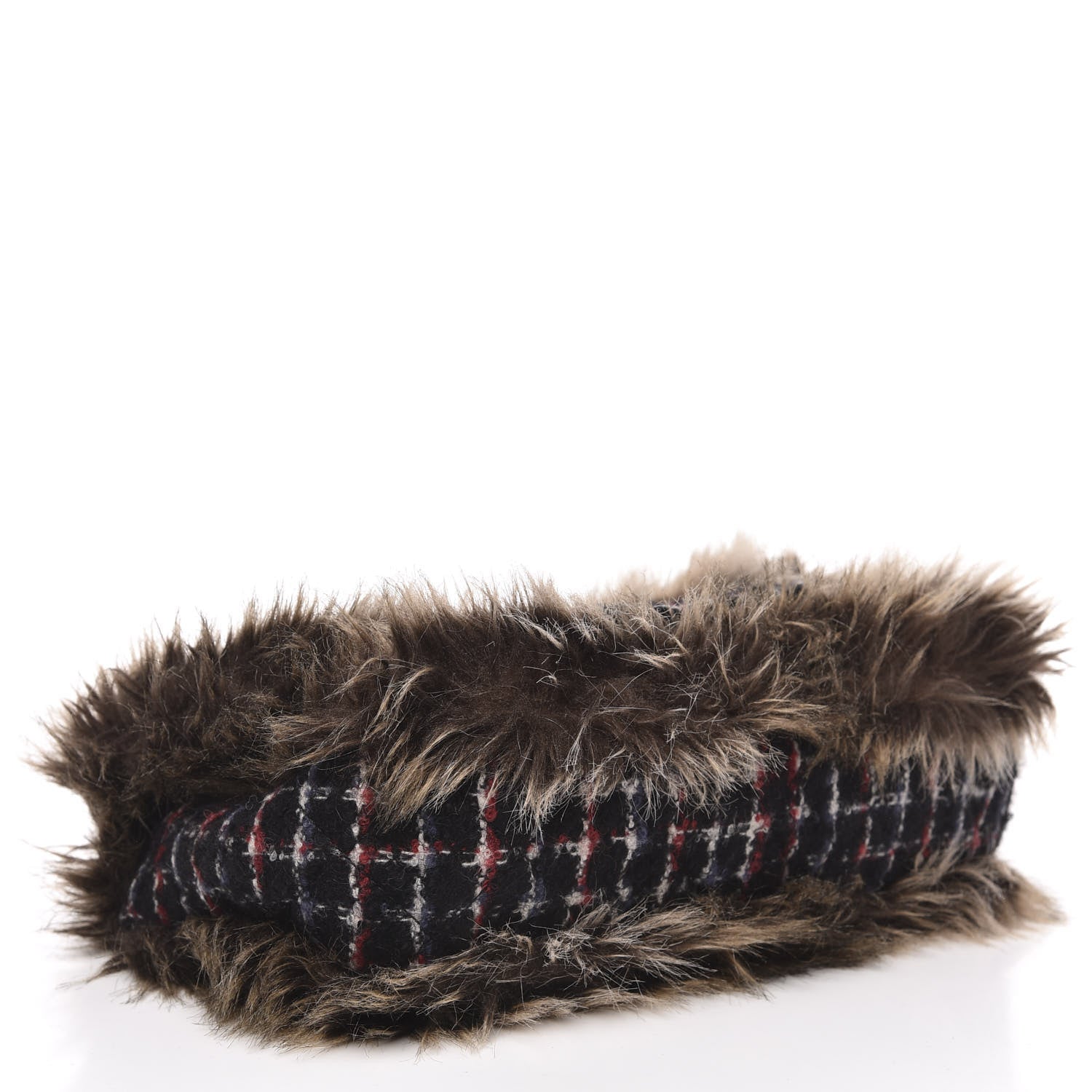 Chanel Tweed Arctic Fantasy Fur Flap Blue Red 4 of 10