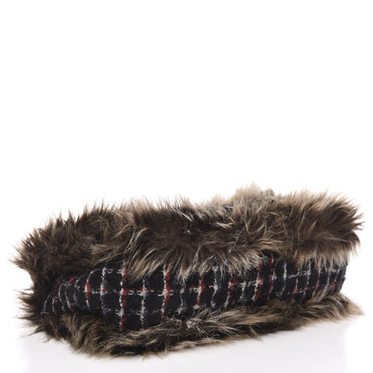 Chanel Tweed Arctic Fantasy Fur Flap Blue Red 4 of 10