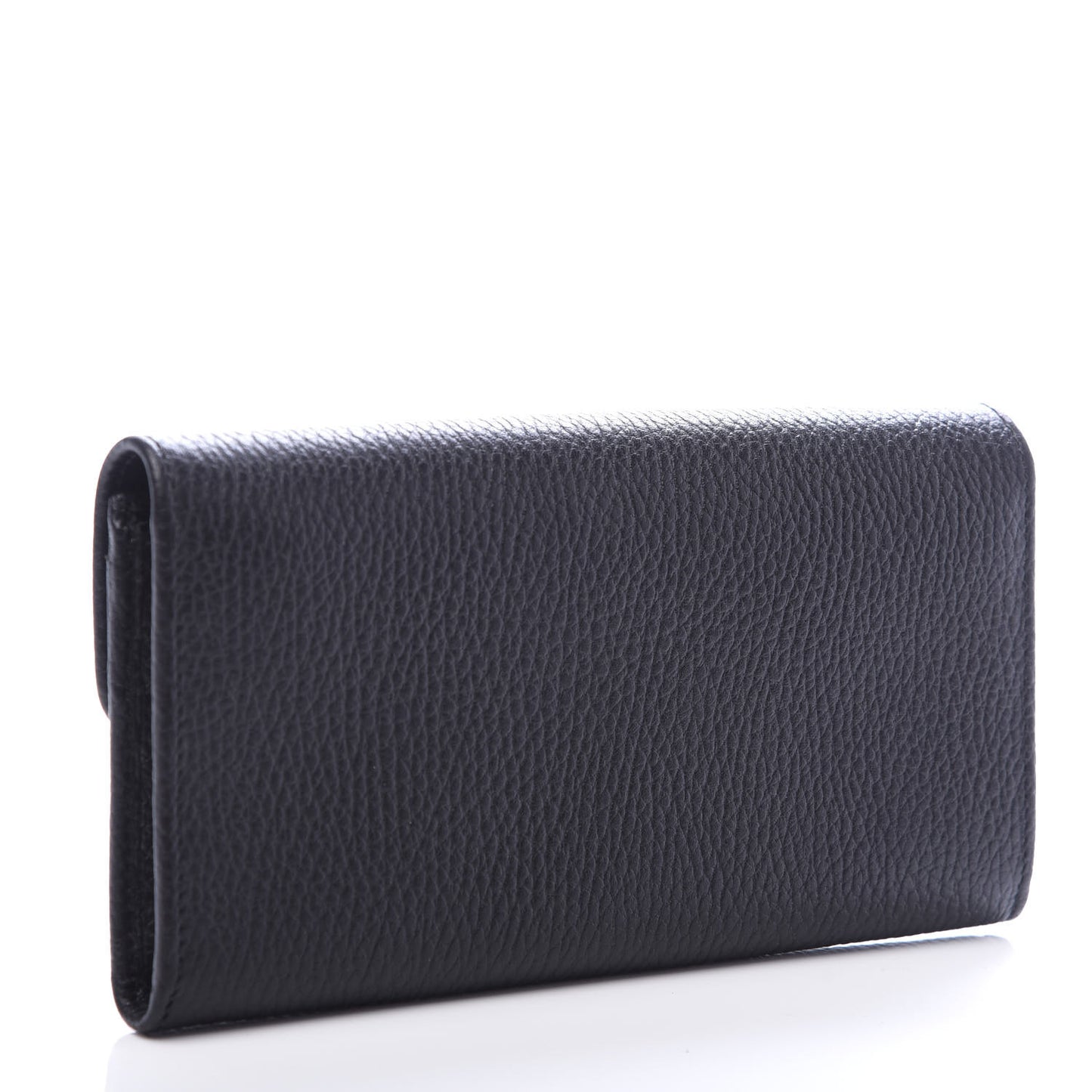 Dollar Calfskin Interlocking G Continental Wallet Black