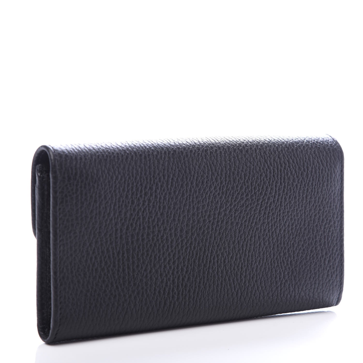 Gucci Dollar Calfskin Interlocking G Continental Wallet Black 3 of 7