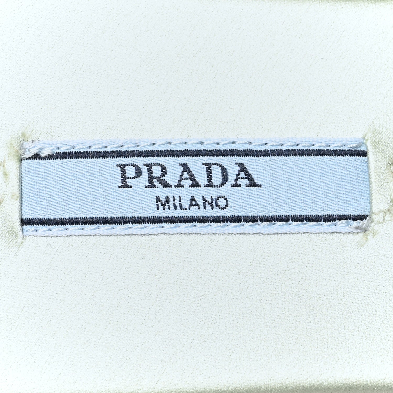 Prada Satin Crystal Logo 10mm Slide Sandals 37.5 Acqua 7 of 7
