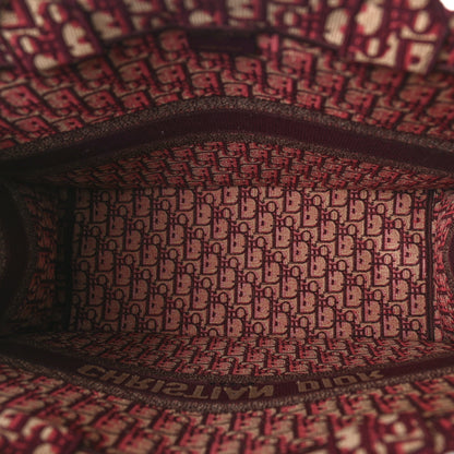 Christian Dior Oblique Large Book Tote Burgundy Multicolor 5 of 9