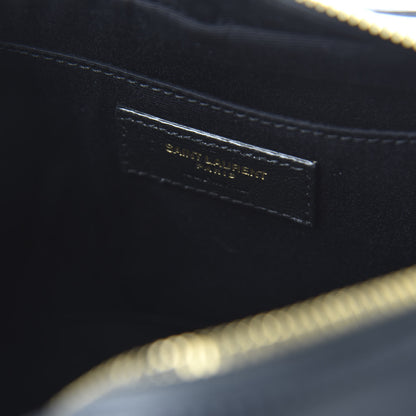 Saint Laurent Calfskin Matelasse Monogram Lou Camera Bag Storm 8 of 9