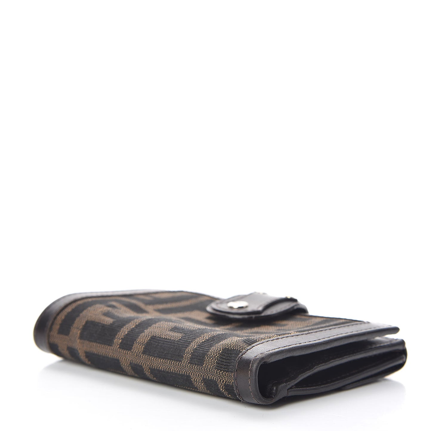 Zucca Cuoio Lucido Compact Wallet Tobacco Moro