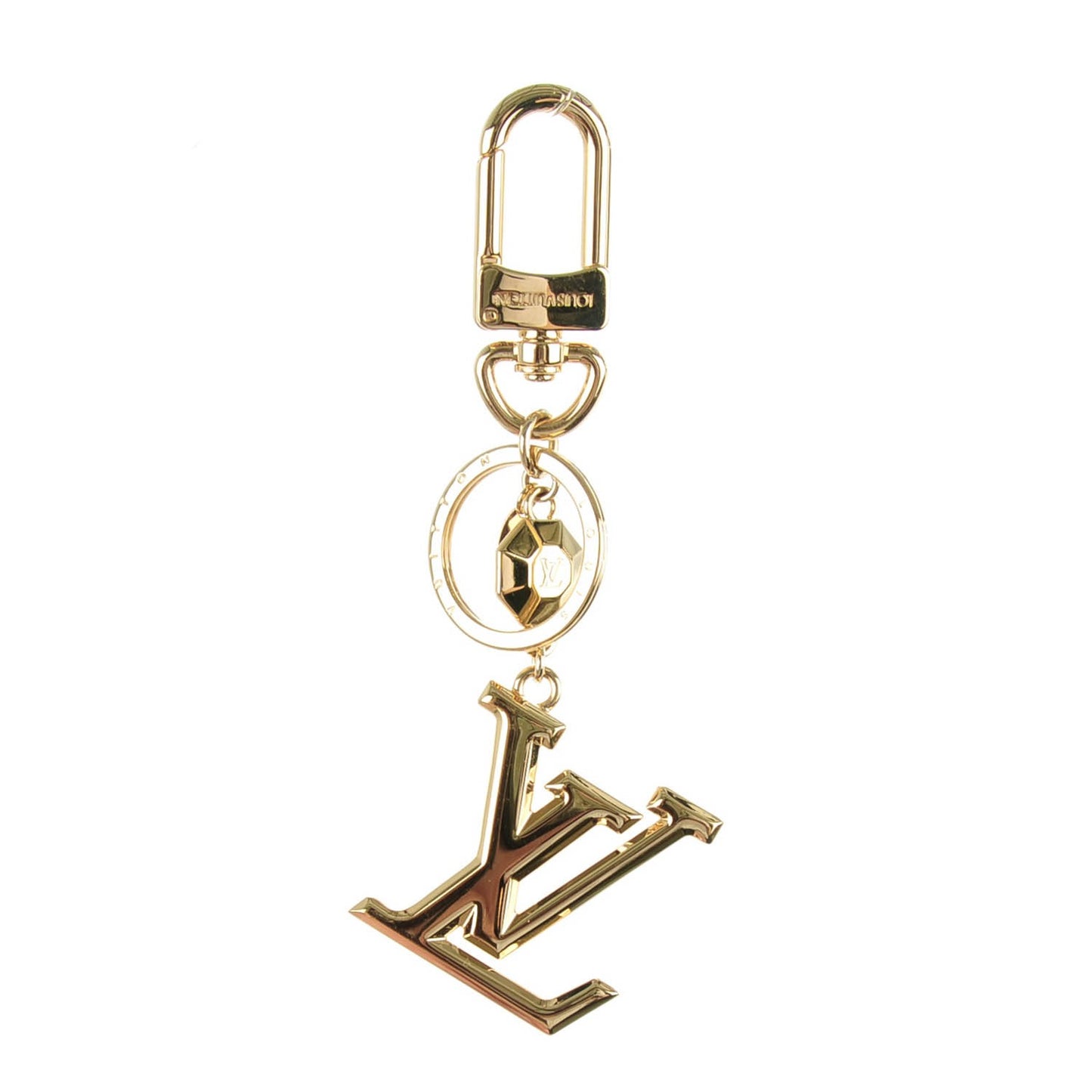 LV Facettes Key Holder Gold