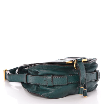 Chloe Calfskin Mini Marcie Round Crossbody Bag Teal 4 of 6