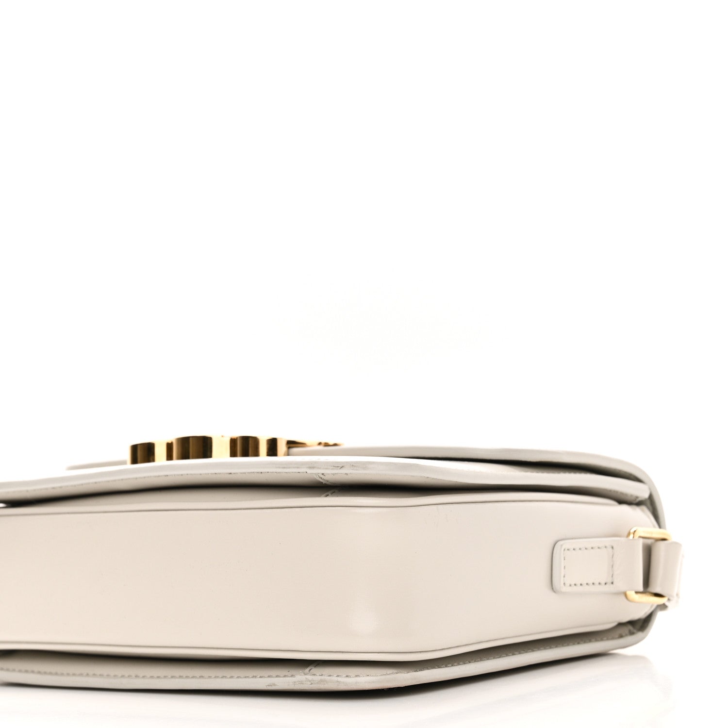 Celine Shiny Calfskin Teen Triomphe Chalk 9 of 10