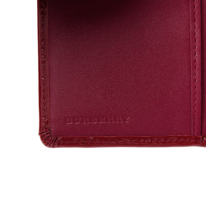 Burberry Nova Check Patent Card Holder Wallet Red 6 of 6