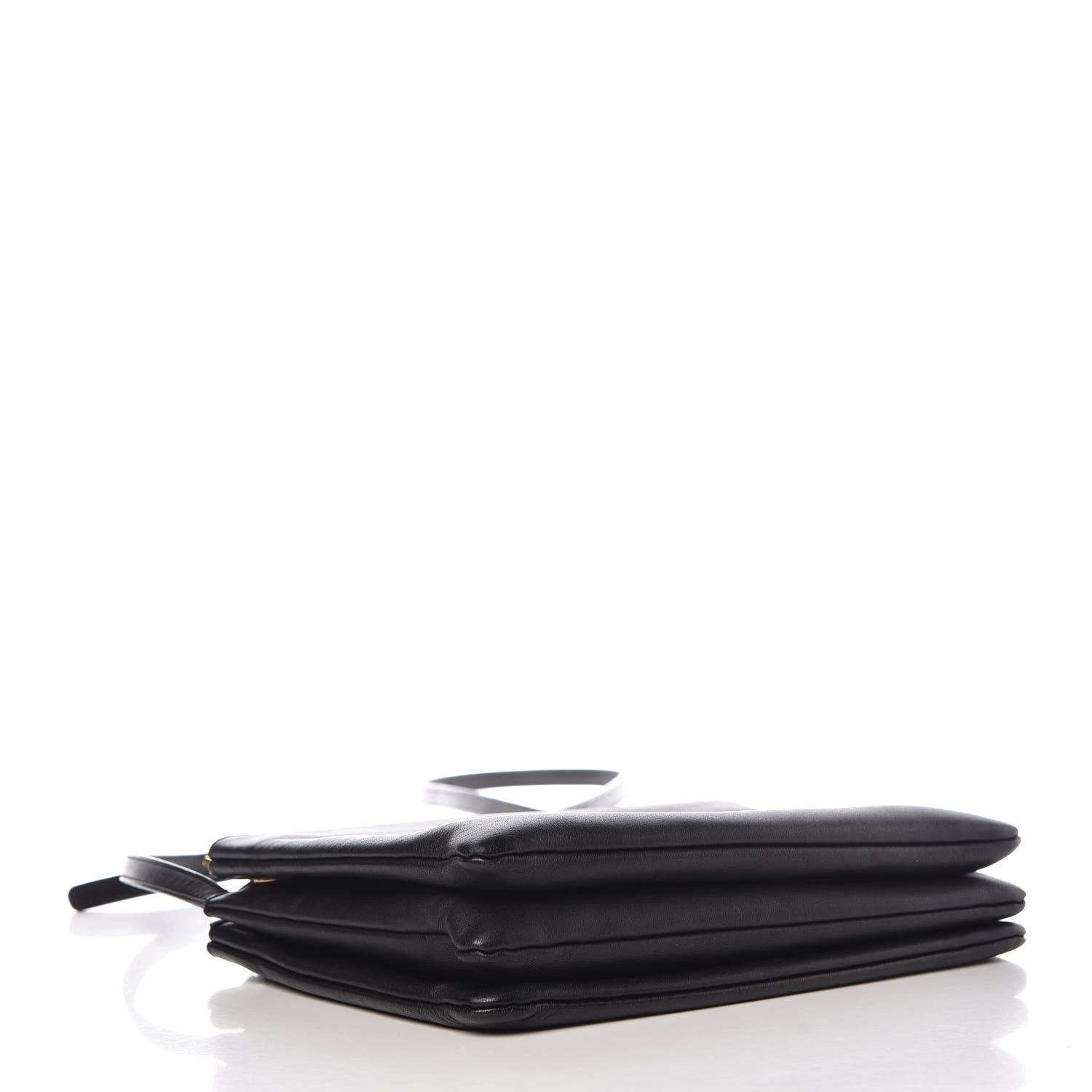 Celine Lambskin Large Trio Crossbody Bag Black 3 of 14