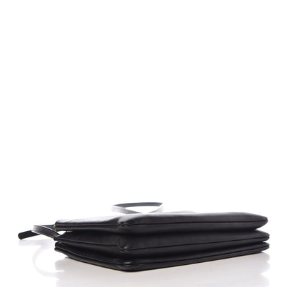 Celine Lambskin Large Trio Crossbody Bag Black 3 of 14