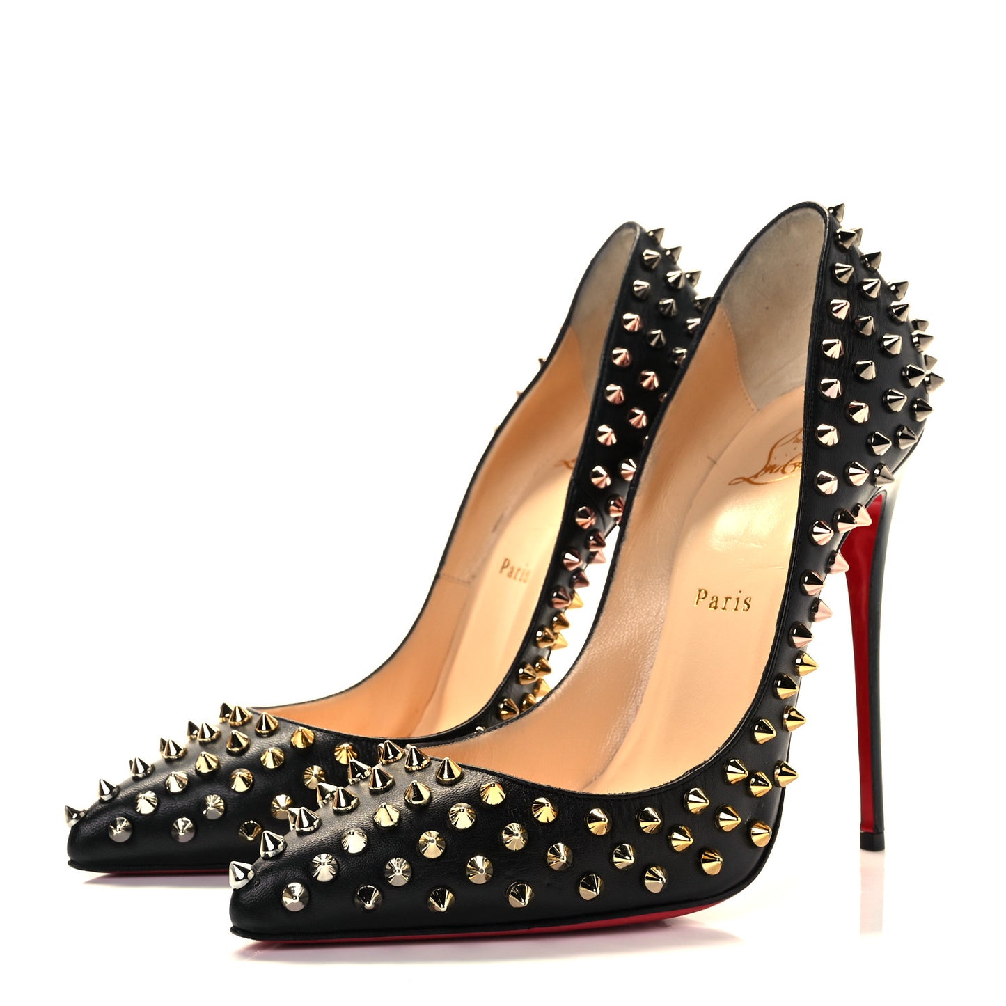Kid Patent Follies Spikes 120 Pumps 39 Black