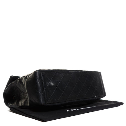 Chanel Lambskin Quilted XL Jumbo Flap Black 4 of 9
