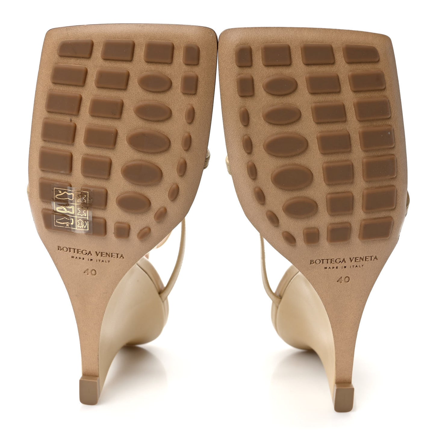 Lambskin Stretch Lounge Wedge Sandals 40 Cane Sugar
