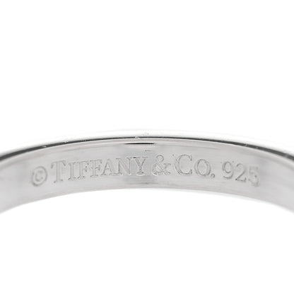 Tiffany Sterling Silver Narrow Notes Ring 54 7 4 of 4