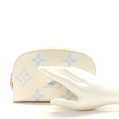Louis Vuitton Empreinte Monogram Giant Cosmetic Pouch Latte Candy Blue 2 of 8