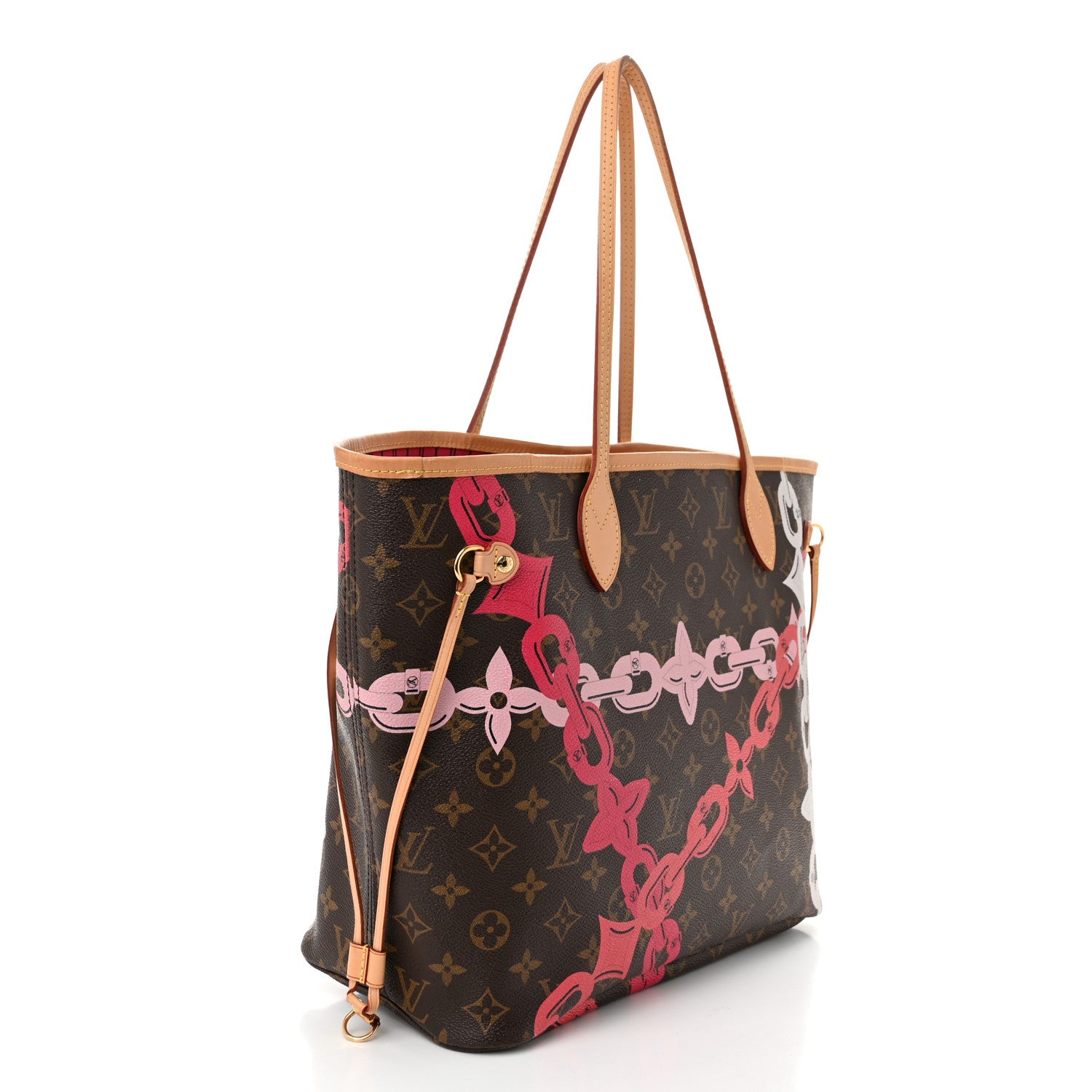 Louis Vuitton Monogram Bay Neverfull MM Rose Ballerine Poppy 4 of 12