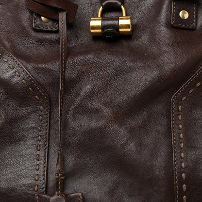 Saint Laurent Calfskin Oversized Muse Dark Brown 7 of 29