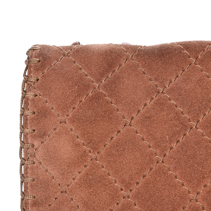 Chanel Suede Calfskin Stitch Flap Light Brown 18 of 25