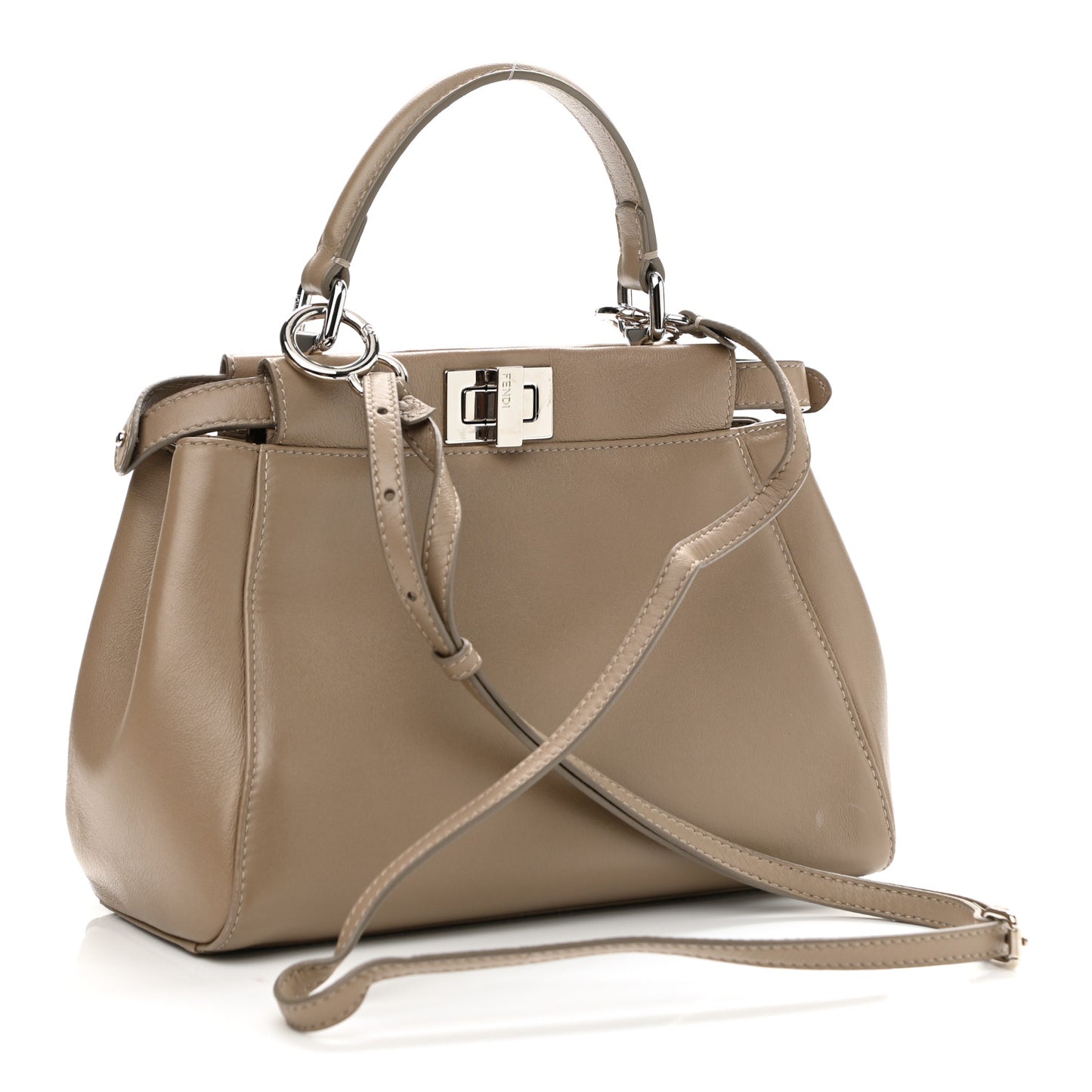 Nappa Mini Peekaboo Iconic Satchel Tortora