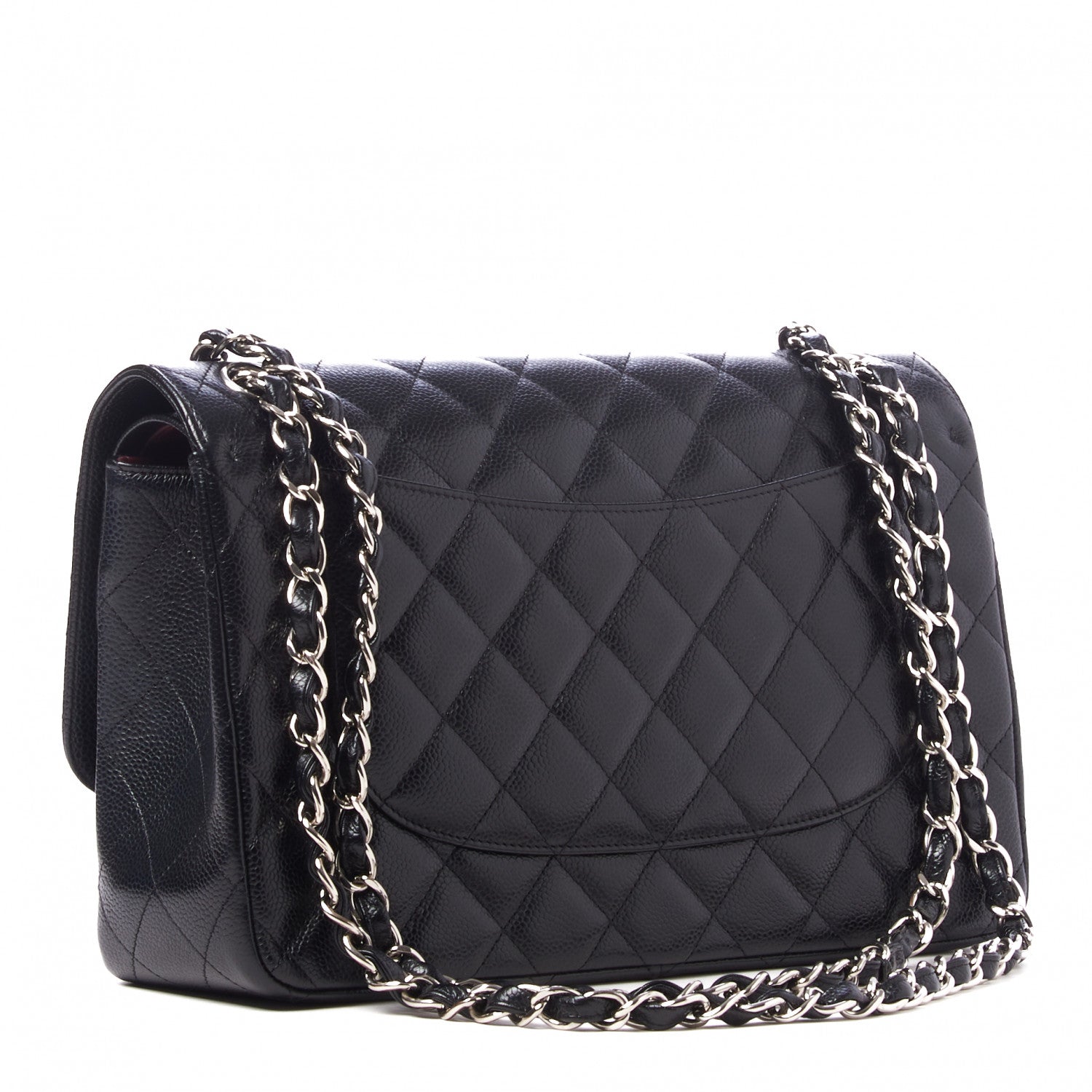 Chanel Caviar Quilted Jumbo Double Flap Black 3 of 10
