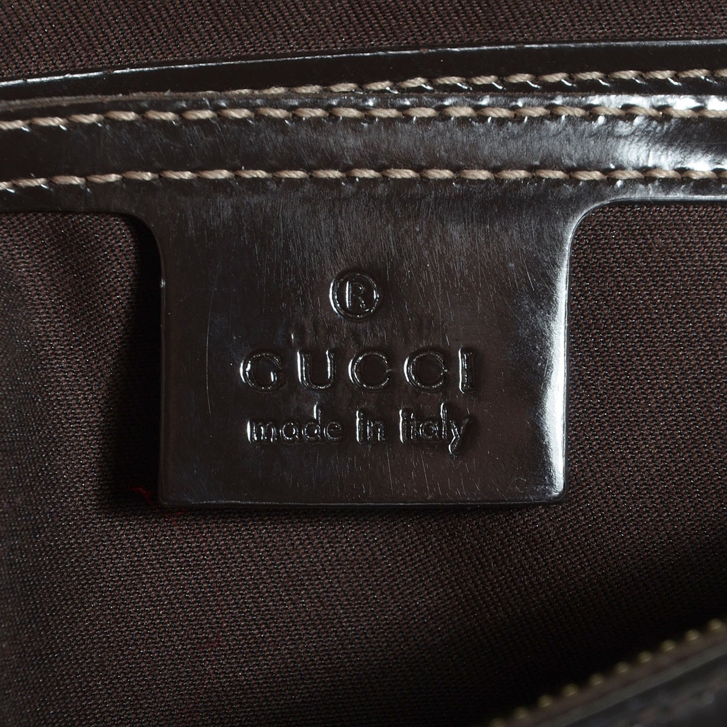 GG Plus Monogram Medium Joy Boston Dark Brown