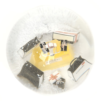 Chanel Glass N°5 Perfume Bottle Snow Globe Gold 8 of 9
