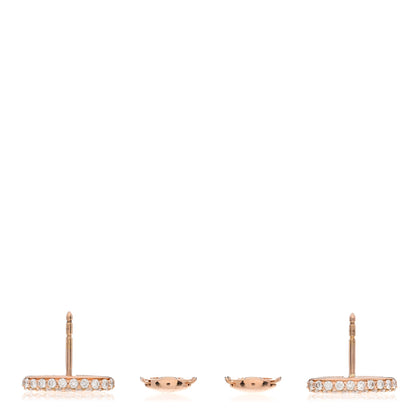 Hermes 18K Rose Gold Diamond New Farandole Earrings 3 of 4