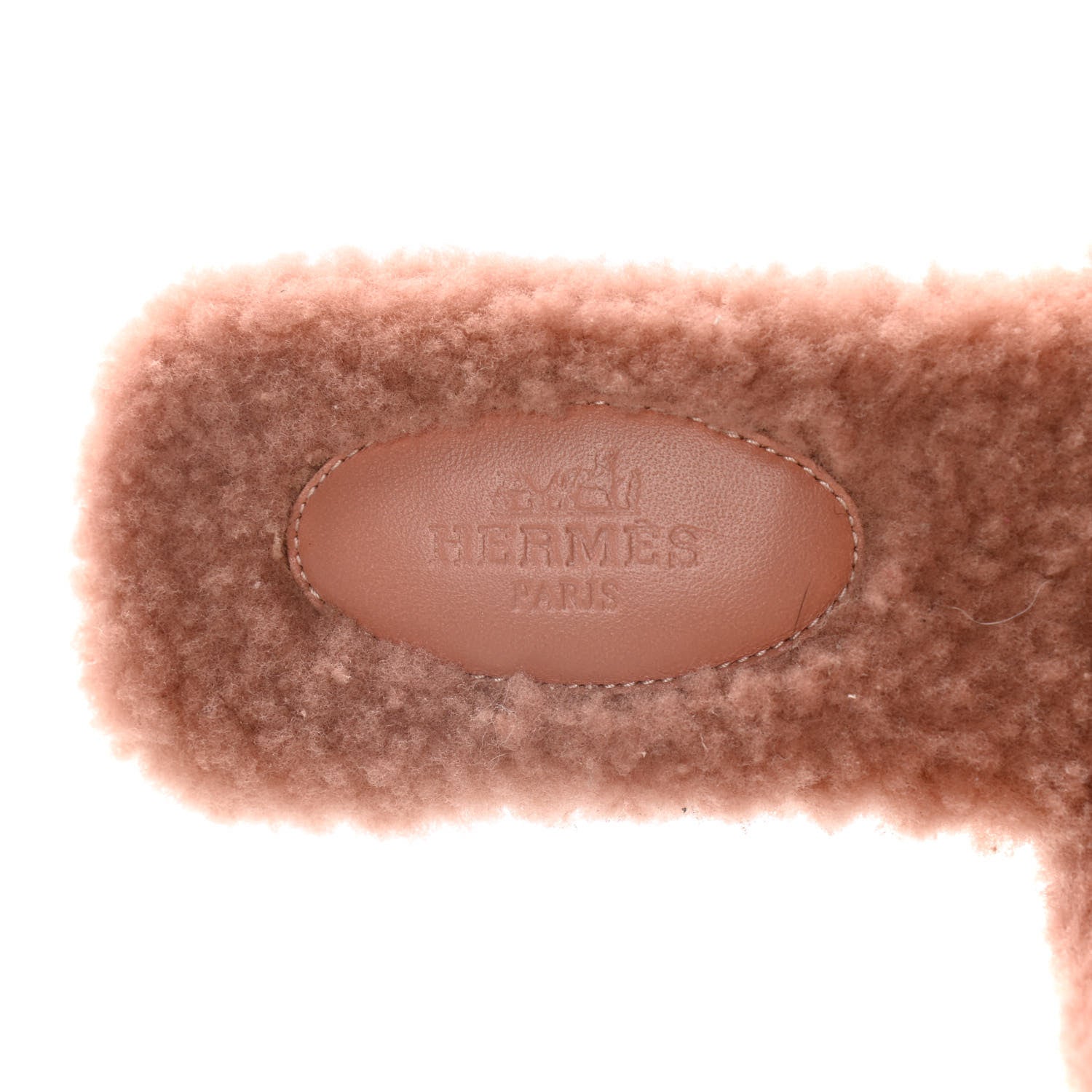 Hermes Woolskin Oran Sandals 35 Rose Aube 10 of 11