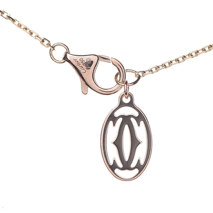 Cartier 18K Pink Gold Pink Sapphire Symbols Cross Pendant Necklace 6 of 6