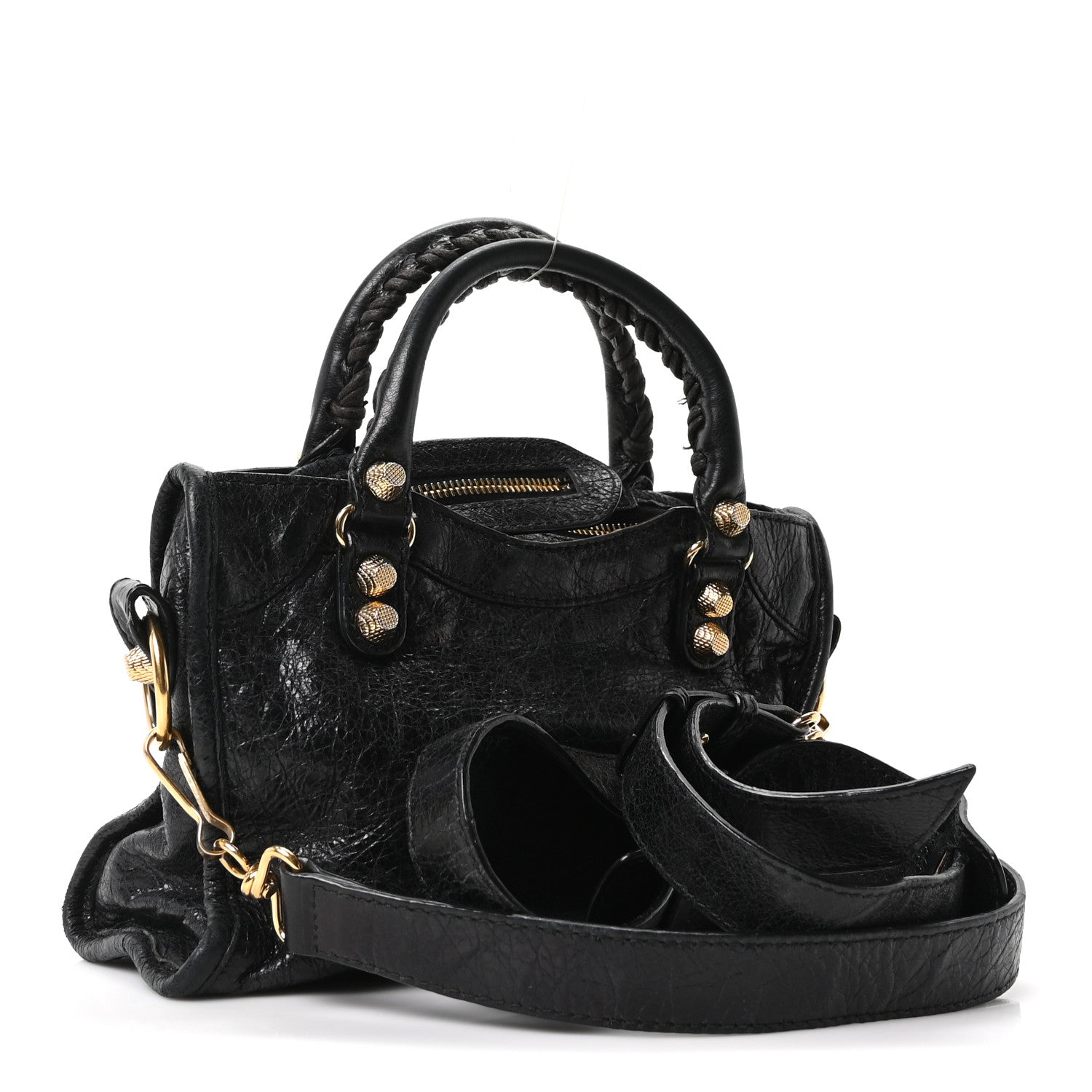 Balenciaga Agneau Giant 12 Gold Hardware Mini City Black 4 of 11