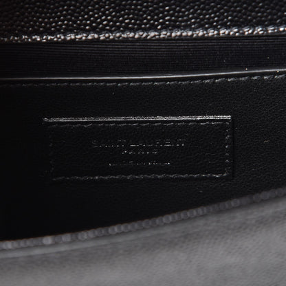 Saint Laurent Grain De Poudre Small Monogram Kate Satchel Black 7 of 8