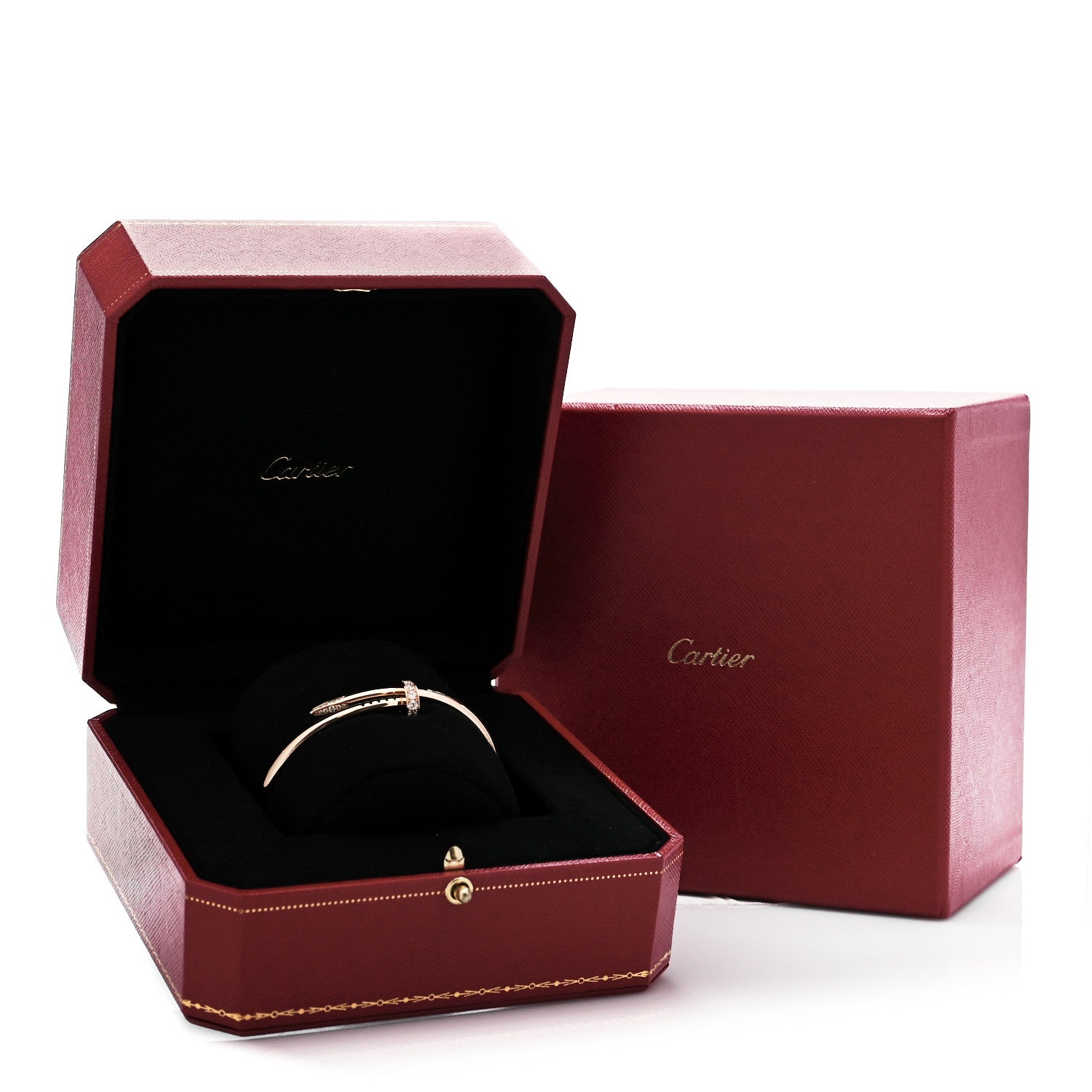 Cartier 18K Pink Gold Diamond Juste Un Clou Bracelet 16 4 of 4