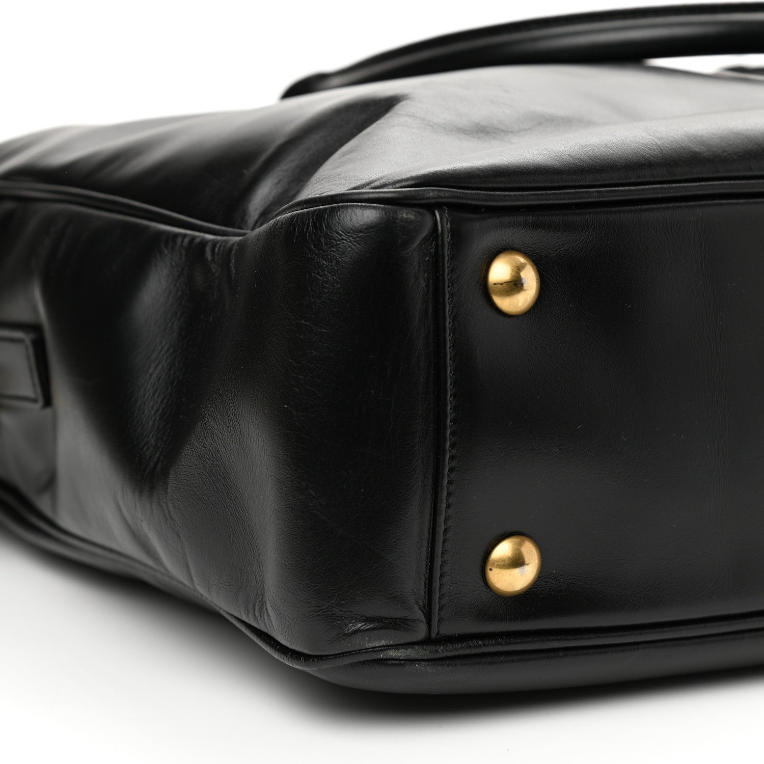 Saint Laurent Calfskin Small Classic Duffle Briefcase Black 8 of 13