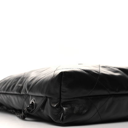 Chanel Shiny Calfskin Quilted Chanel 22 Backpack So Black 9 of 11