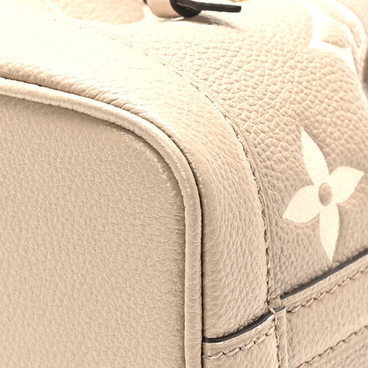 Louis Vuitton Empreinte Monogram Giant Nano Noe Tourterelle Creme 8 of 11